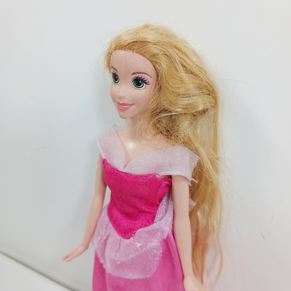 Mattel Disney Princess Rapunzel Doll Long Blonde Hair Pink Gown 2012 1186 MJ 1NL